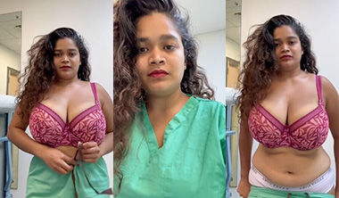 Horny Indian Tanker Nurse Strip Teasing Front Of Camera