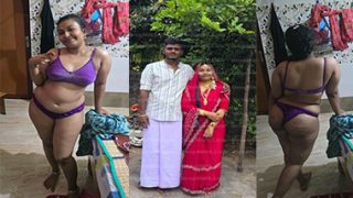 Newly Married Tamil Wife Enjoying Her First Time Sex